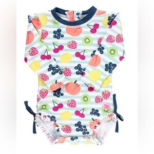 Ruffle Butts Fruit Print Baby Swimsuit